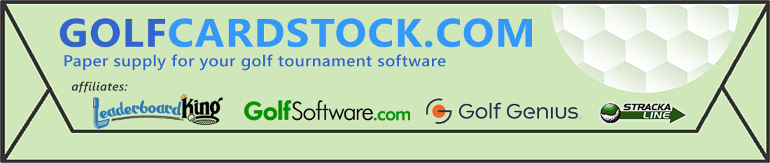 Golf Card Stock